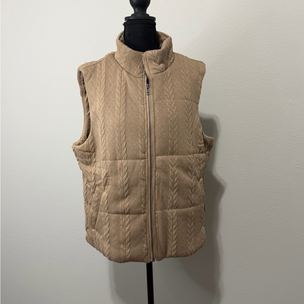 NWT Hem & Thread Womens Brown vest v5